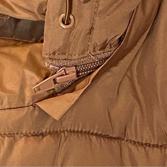 Sebby Puffer Coat Jacket Brown Medium - Picture 8 of 12